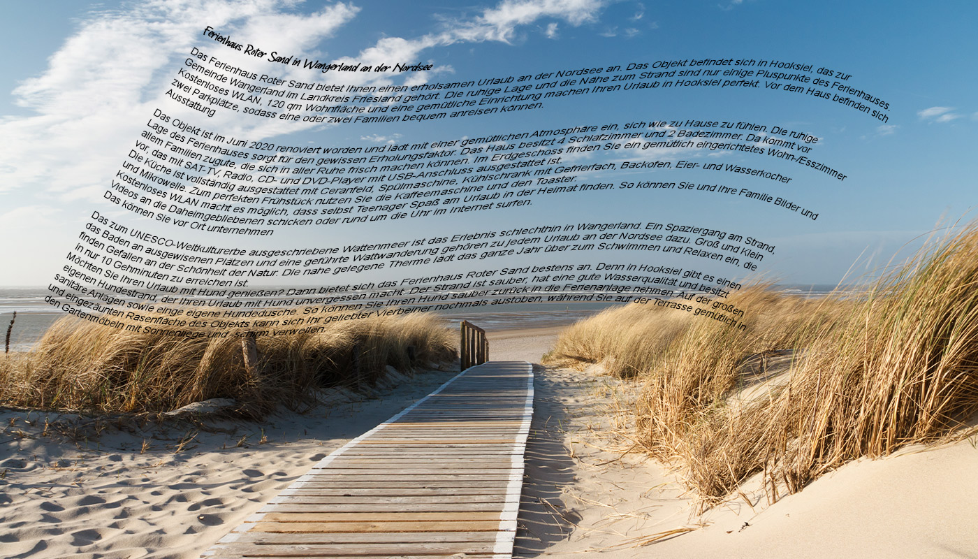 Texte Agentur am Meer