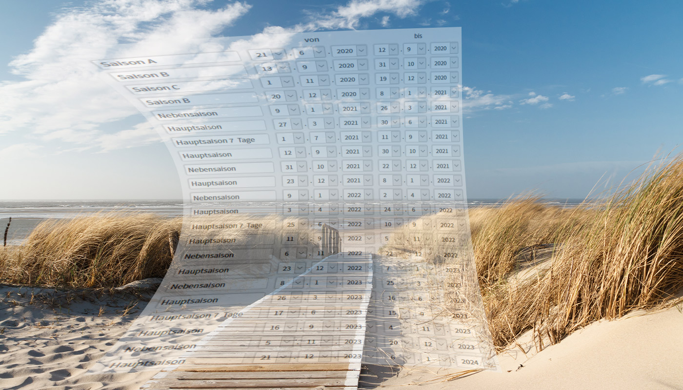 Saisonzeiten Agentur am Meer